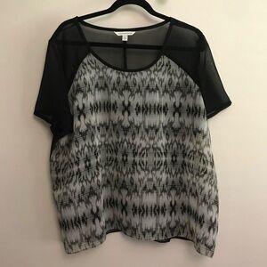 AE Sheer Printed Top